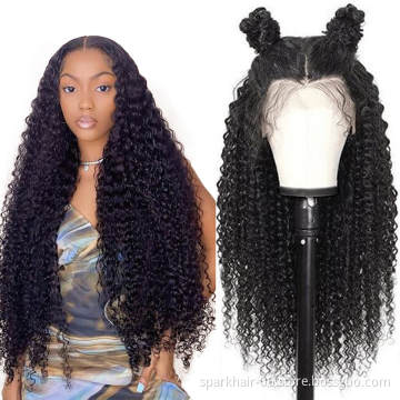 30 40 Inch Wig Human Hair Lace Front Body Wave Long Straight Virgin Hair Highlight 613 Full Lace Wigs Wholesale Deep Curly Wigs